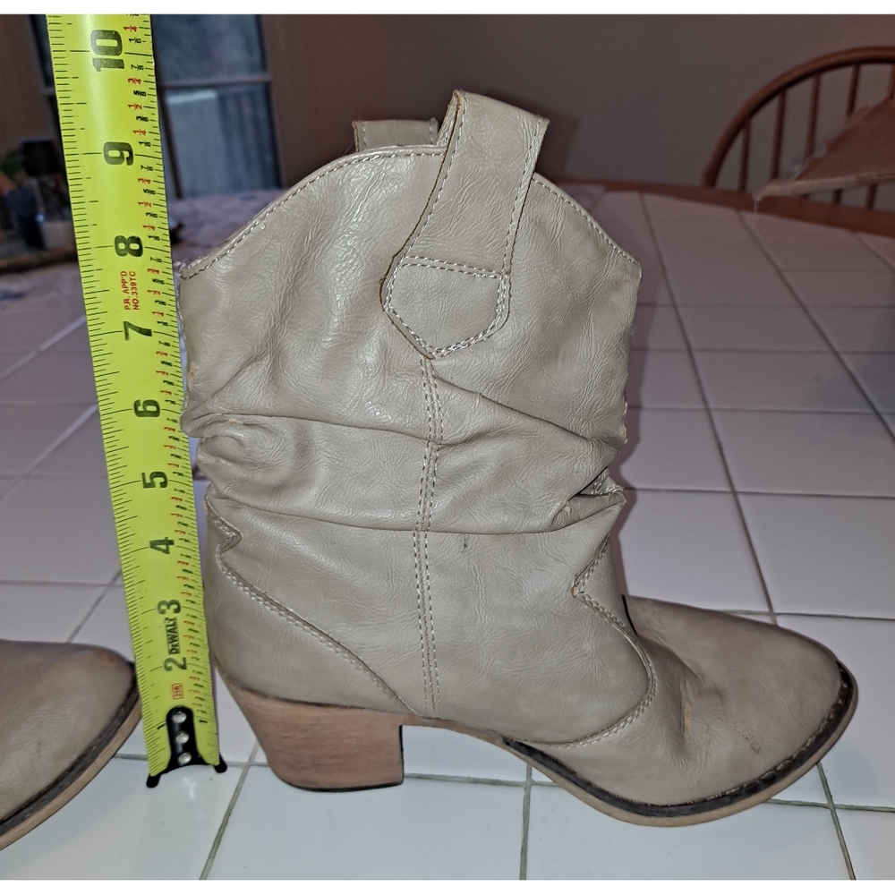 Women’s boots cowboy ankle booties shoes heeled winter summer travel party music - Picture 11 of 12